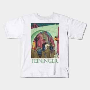 The Green Bridge II (1916) by Lyonel Feininger Kids T-Shirt